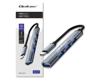 Qoltec USB-C 3x USB 2.0, 1x USB 3.0 - 1213289 - zdjęcie 4